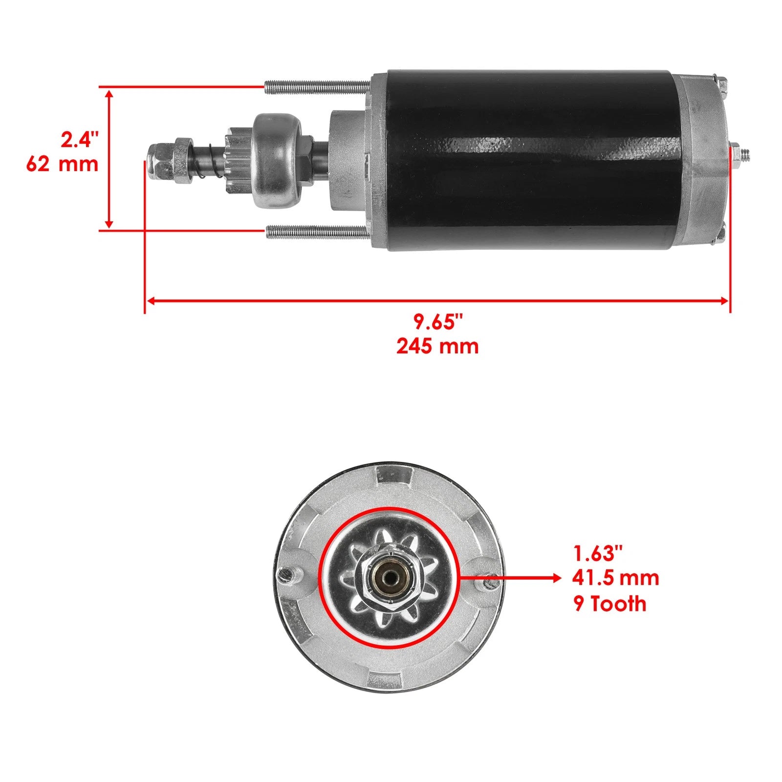 Starter for Mercury Jet Outboard 90 95 120 Hp (1990–1995)