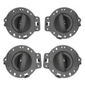 Set of 4 Inner Door Handles for Jeep Commander (2006–2010) Gray Bolts