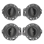 Set of 4 Inner Door Handles for Jeep Commander (2006–2010) Gray Bolts
