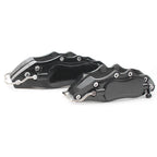 4 x 3D Metal Brake Caliper Covers for Universal Front & Rear Car Black