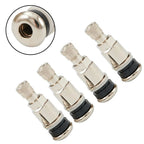 Set of 4 Metal Valve Stems for Car Van Tyres (11.3MM Hole)