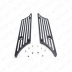 Black Billet Saddlebag Latch Cover for Harley Touring (1993–2013)