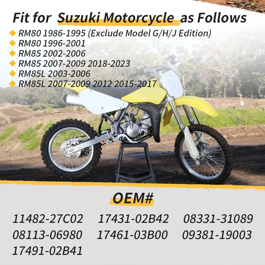 Water Pump Rebuild Kit & Impeller Shaft for Suzuki RM80 RM85 (1986–2023)