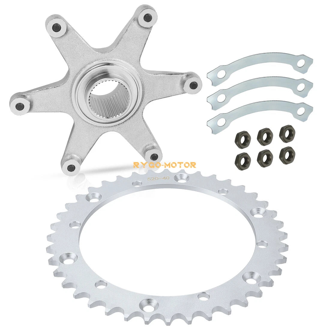 Rear Sprocket & Sprocket Hub Assembly for Yamaha Raptor 660R (2001–2005)