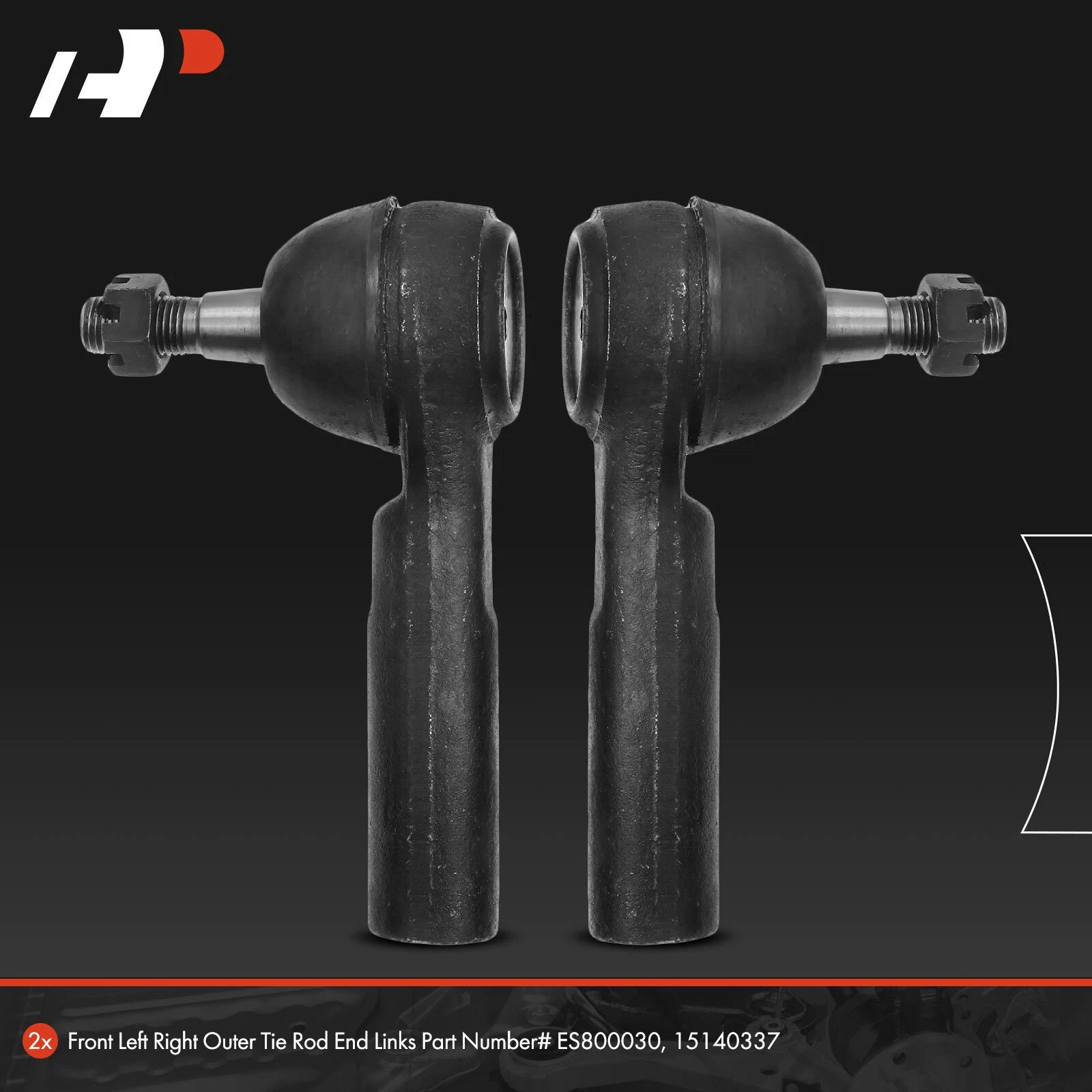 2X Front Outer Tie Rod for Chevy Equinox HHR Pontiac Saturn (2005–2009)