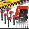 Set of 6 Ignition Coils & 6 Iridium Spark Plugs for Honda Accord Acura TL
