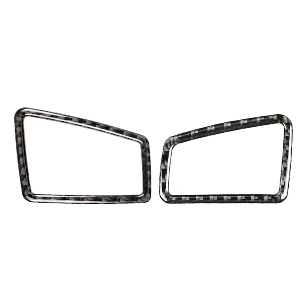 2Pcs Carbon Fiber Look Air Vent Outlet Cover for BMW 3 Series E90 E92 E93 (2005–2012)