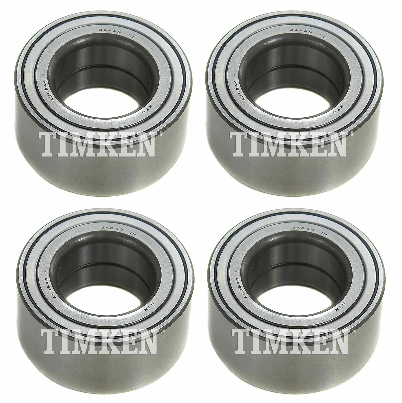 Front and Rear Wheel Bearings Kit for Ford Fiesta FWD (2014–2017)