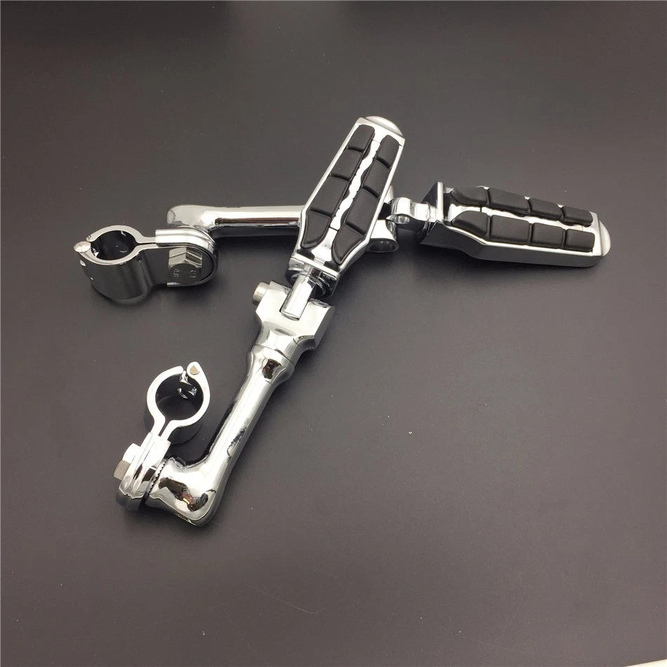 1.5" Chrome Long Footpeg for Harley Davidson Sportster 883 1200 (2004–2023)
