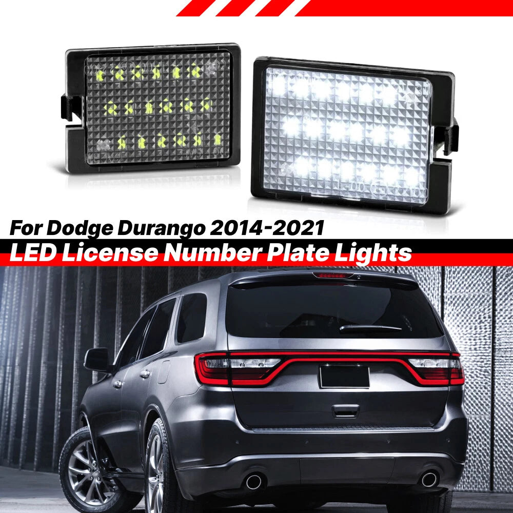 6000K White LED License Plate Light for Dodge Durango (2014–2021)