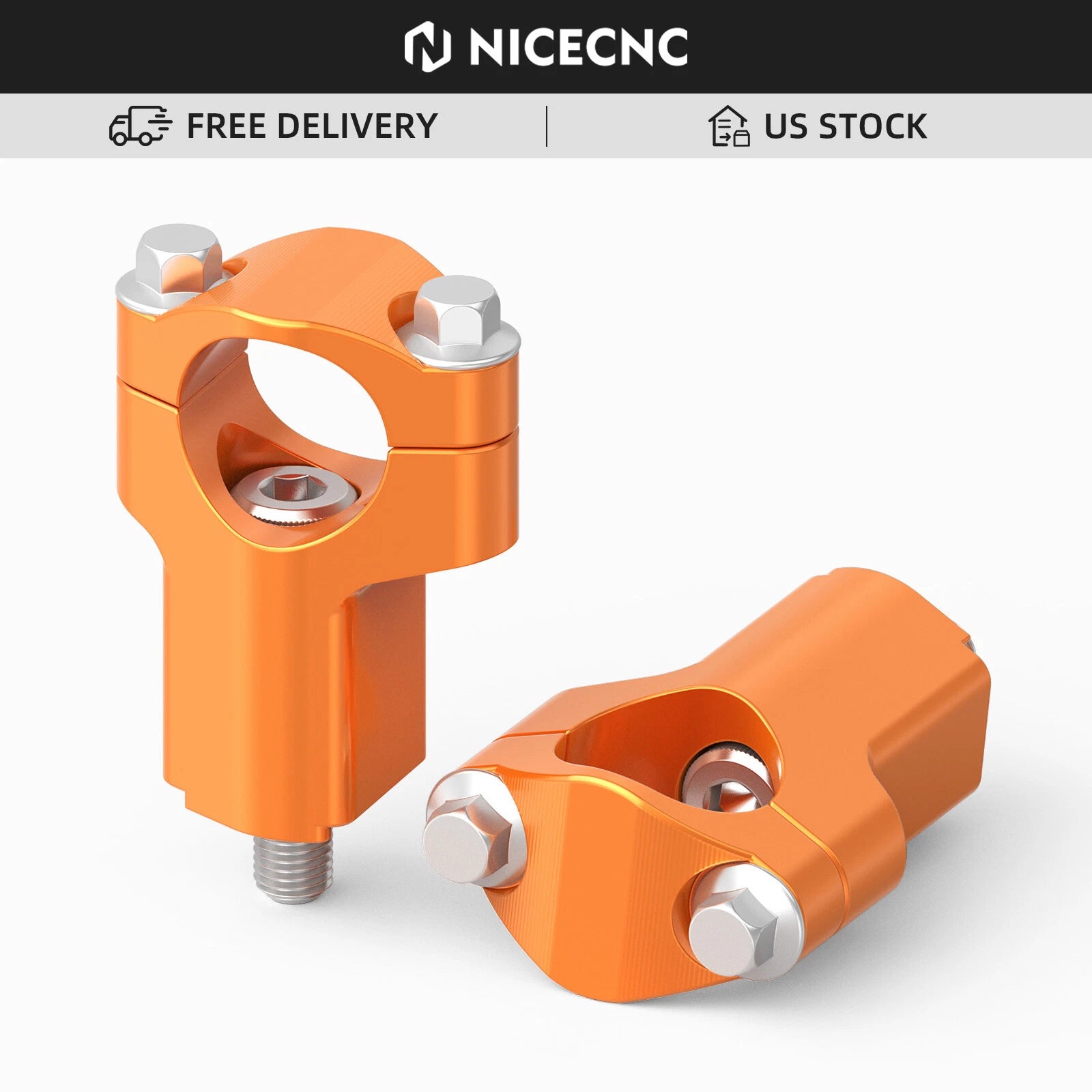 CNC Handlebar Riser Clamp for KTM Dirt Bike (1 1/8", Off Road)