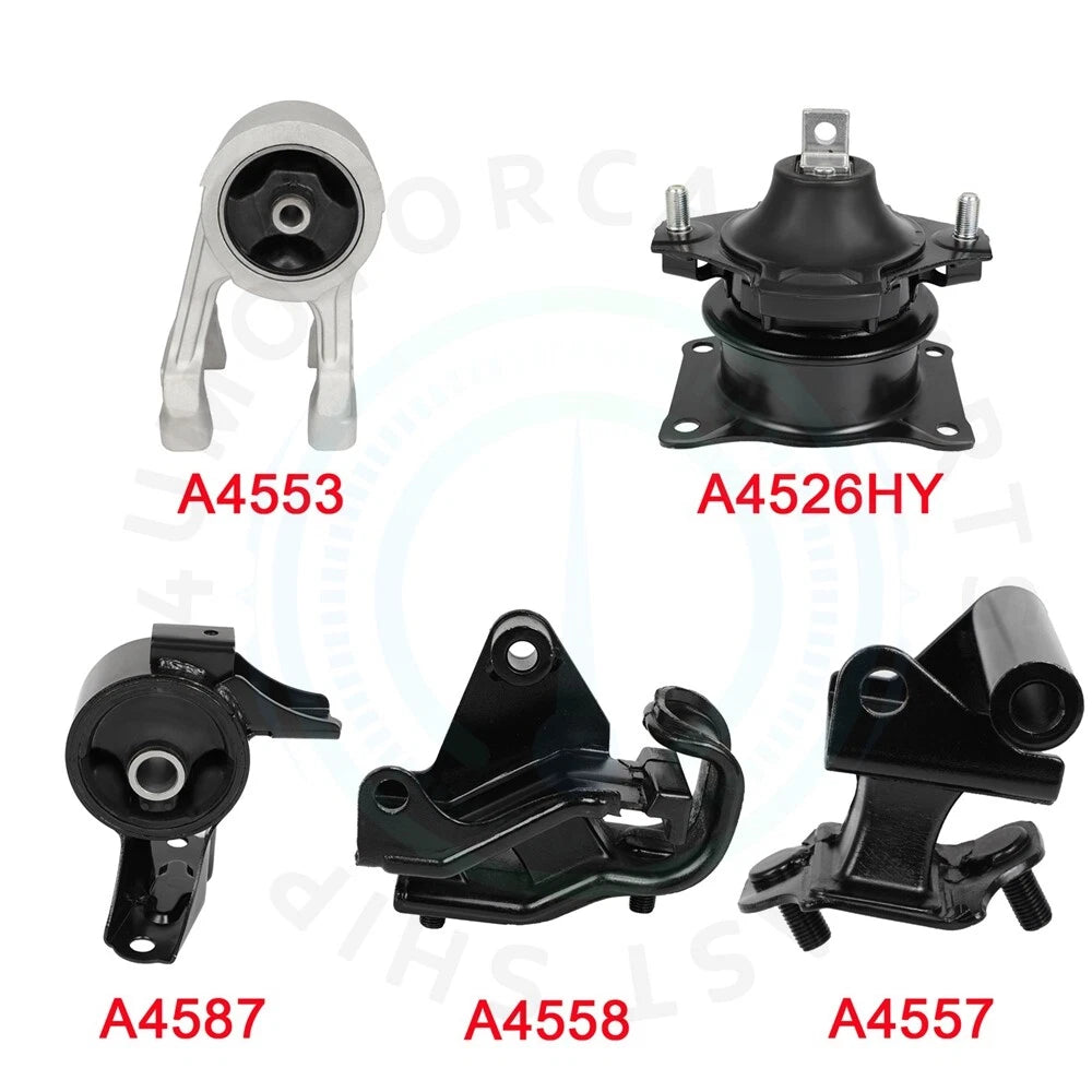 Set of 5 Engine Motor & Transmission Mounts for Honda Odyssey (2007)