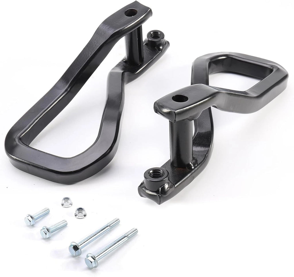 Set of 2 Black Front Tow Recovery Hooks w/ Bolts for GMC Sierra 1500 (2019–2022)