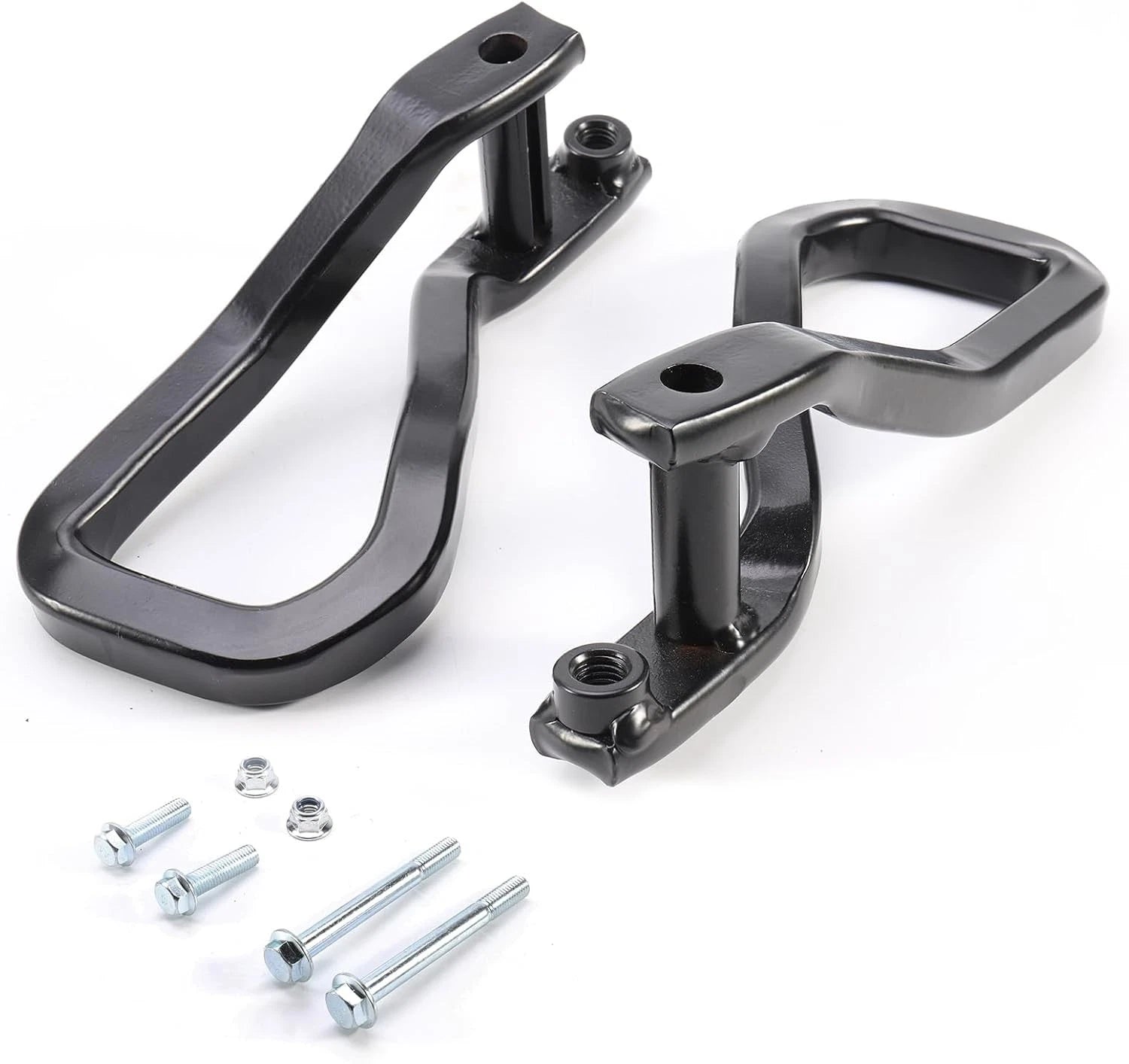 Set of 2 Black Front Tow Recovery Hooks w/ Bolts for GMC Sierra 1500 (2019–2022)