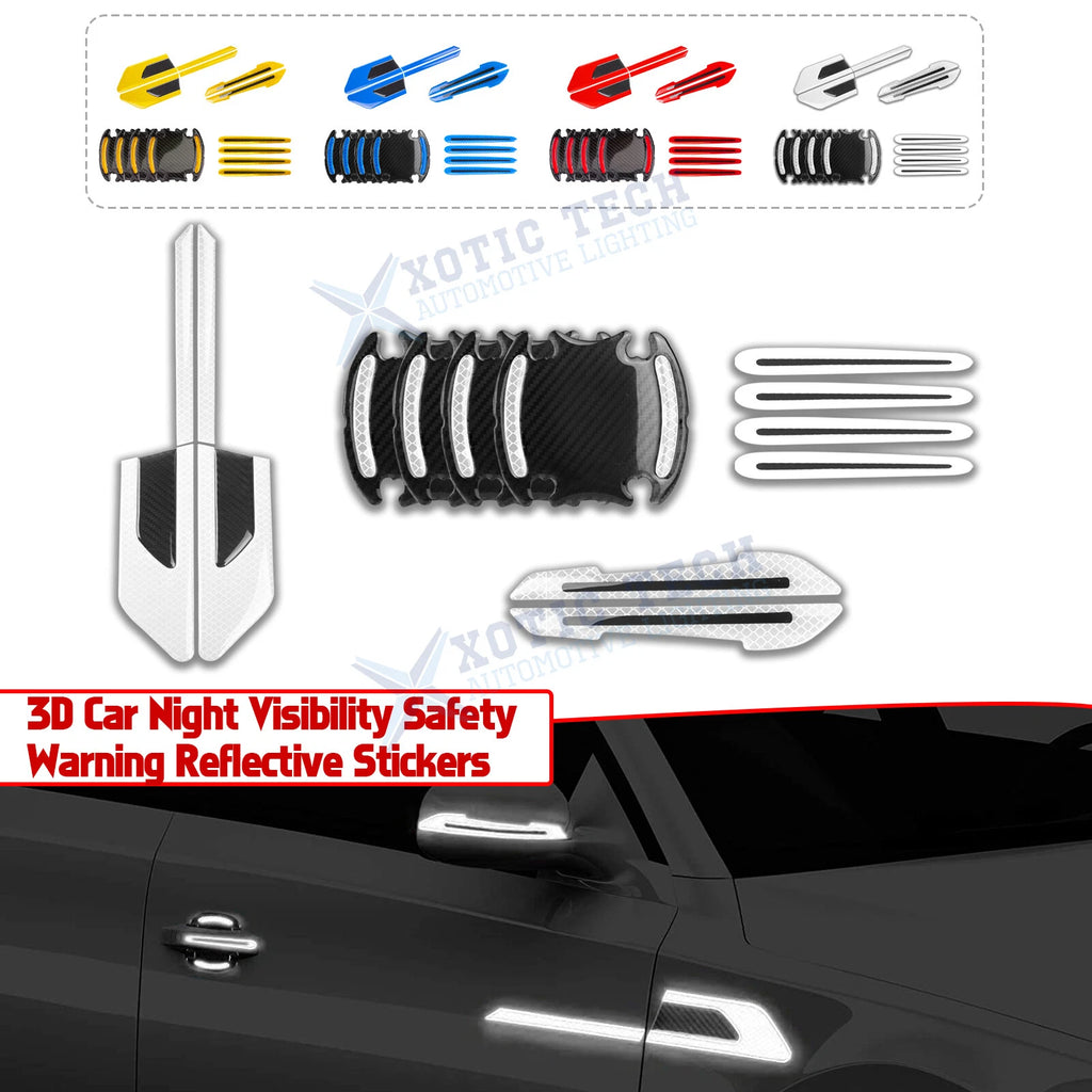 3D Strong Reflective Strip Stickers for Universal Car SUV Door Markers (3D)
