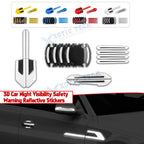 3D Strong Reflective Strip Stickers for Universal Car SUV Door Markers (3D)