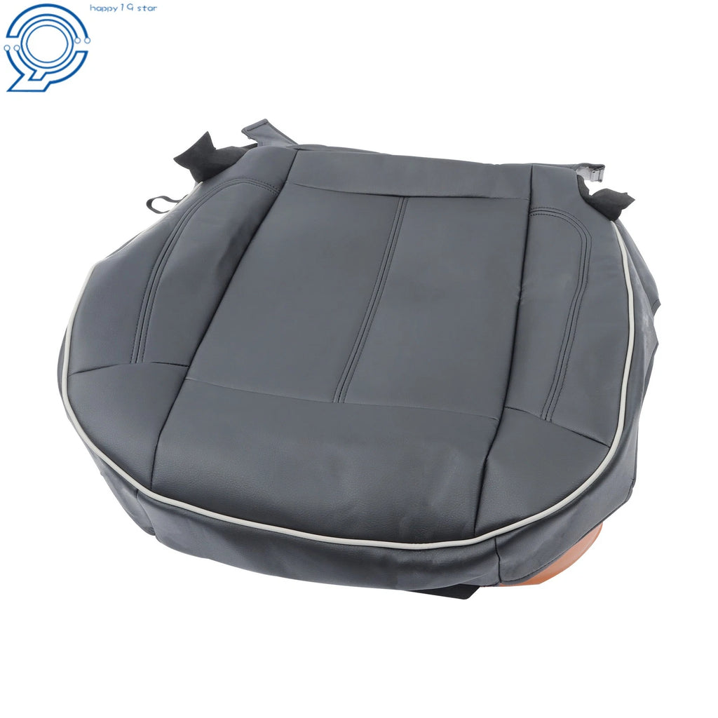 Driver Bottom Cushion Cover for Hummer H3 (2006-2010) Black Leather
