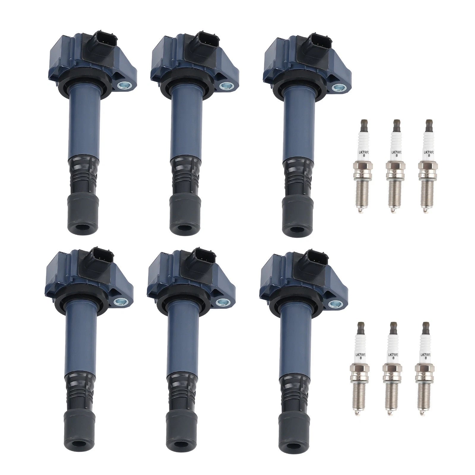 Set of 6 Ignition Coils & Iridium Spark Plugs for Acura RDX TLX (2013–2017)