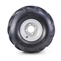 20x10-8 Lawn Mower Tire & Wheel Set with 4x4" Silver Wheel (13071)