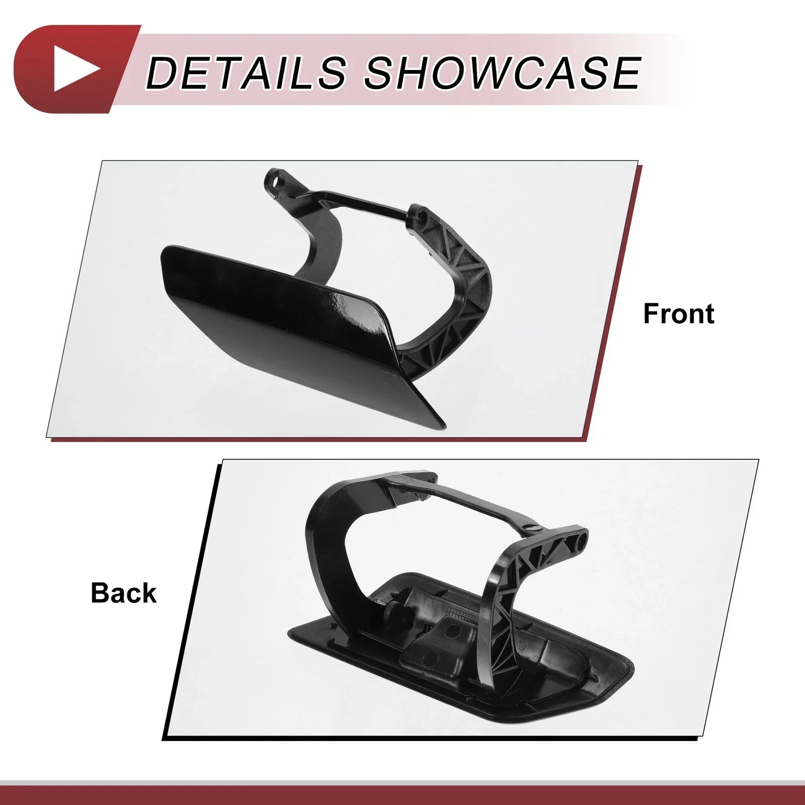Front Right Washer Nozzle Cover for Mercedes-Benz GL350 (2013-2016) Black