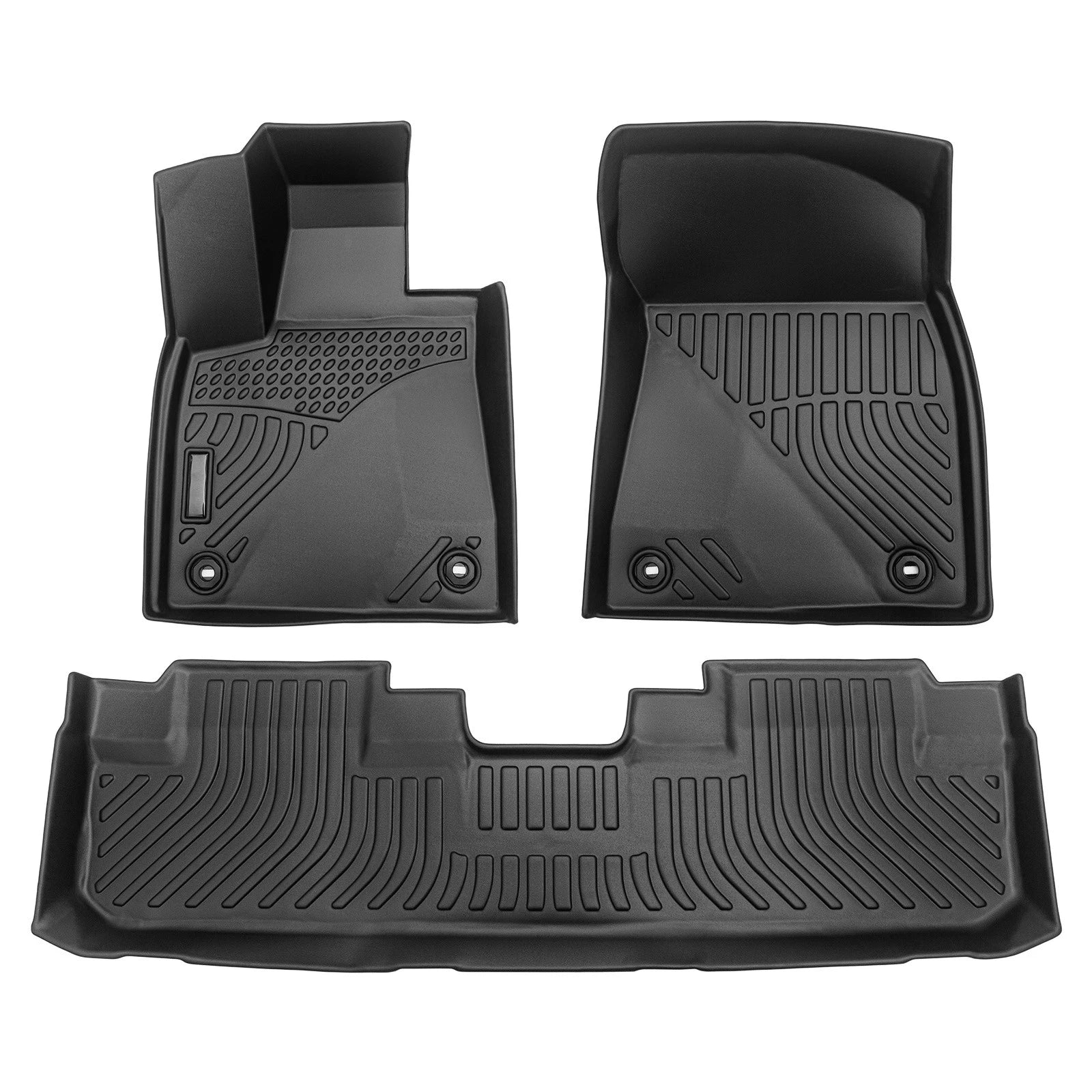 Set of 4 3D Floor Mats for Lexus RX350/RX450h (2016–2022) TPE Rubber All Weather