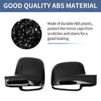 Mirror Cover Cap Set of 2 Gloss Black for Volkswagen Transporter 