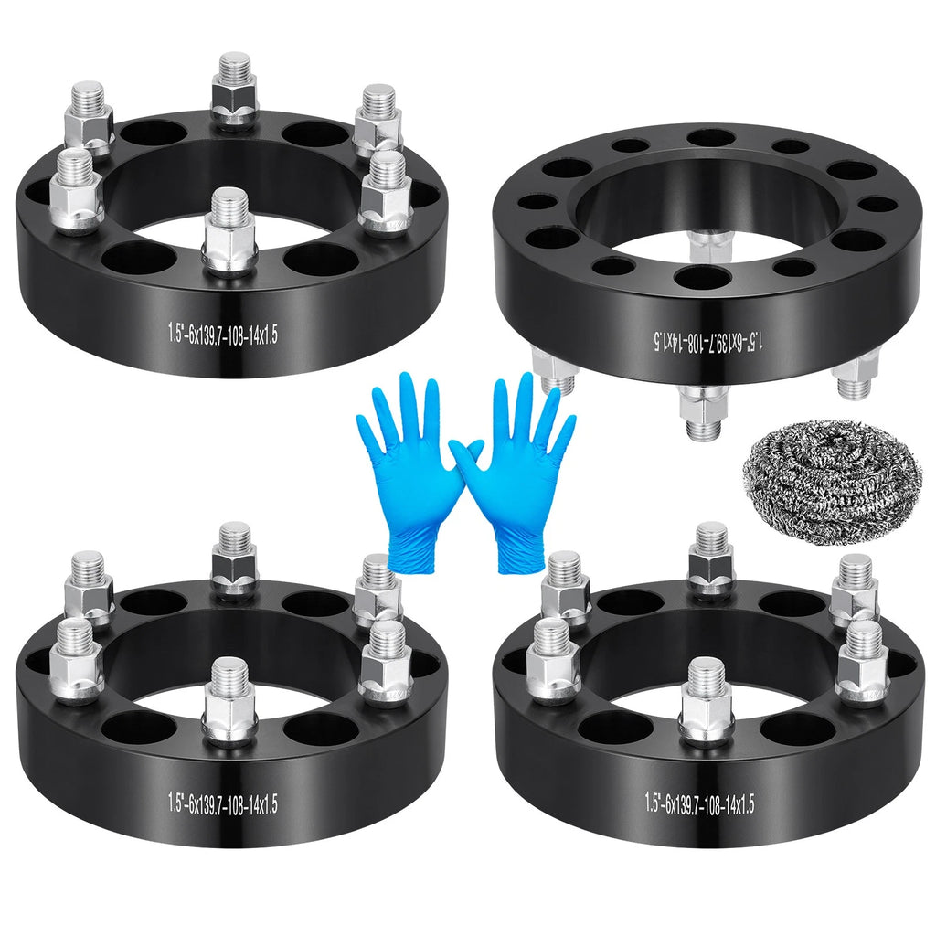 4PCS 1.5" 6x5.5 Wheel Spacers for 2007-2013 Chevy Avalanche (14x1.5)