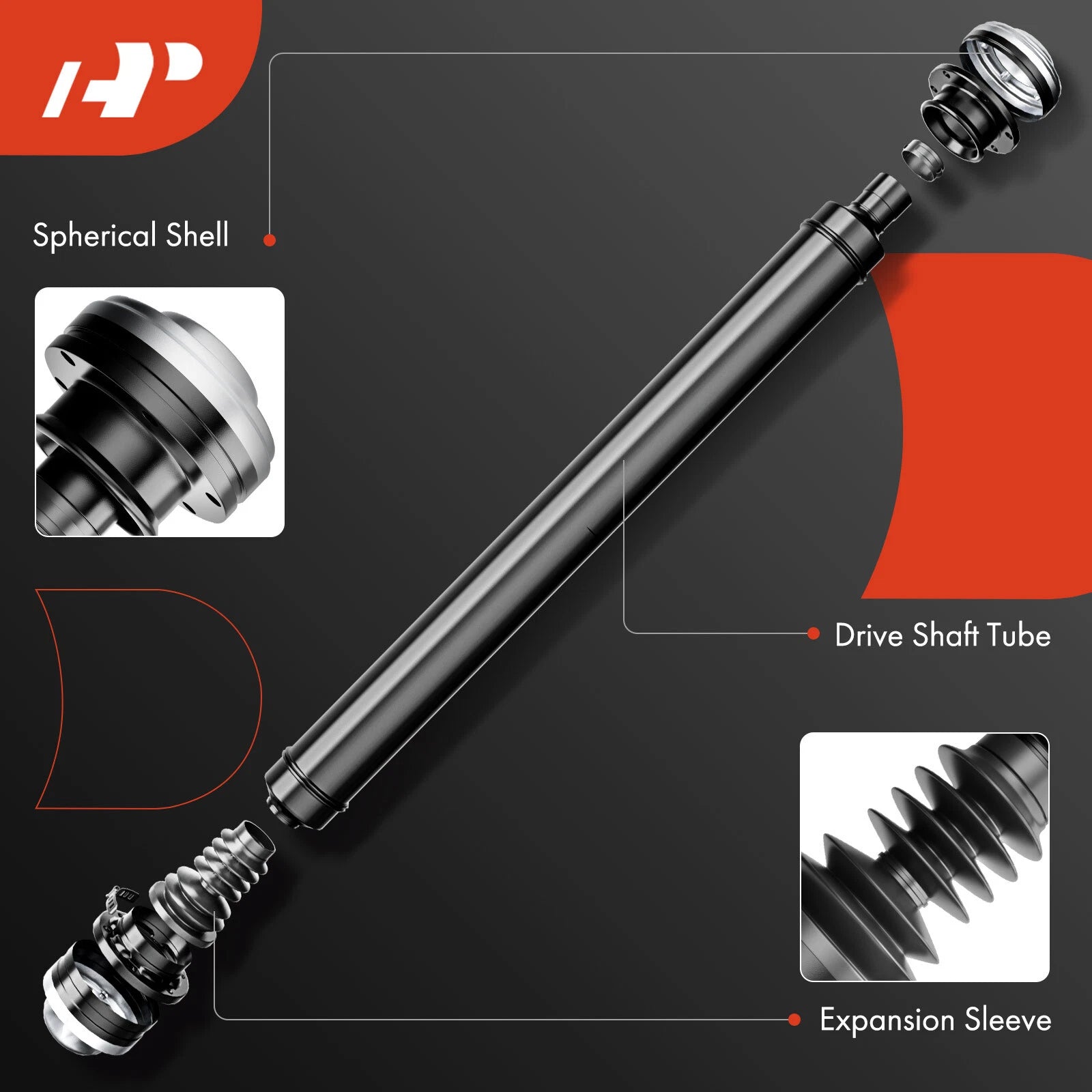 Front Driveshaft Assembly for Jeep Liberty (2005) 4WD