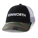 Camo Visor Hat for Kenworth Trucks (Snapback, White Mesh Back)