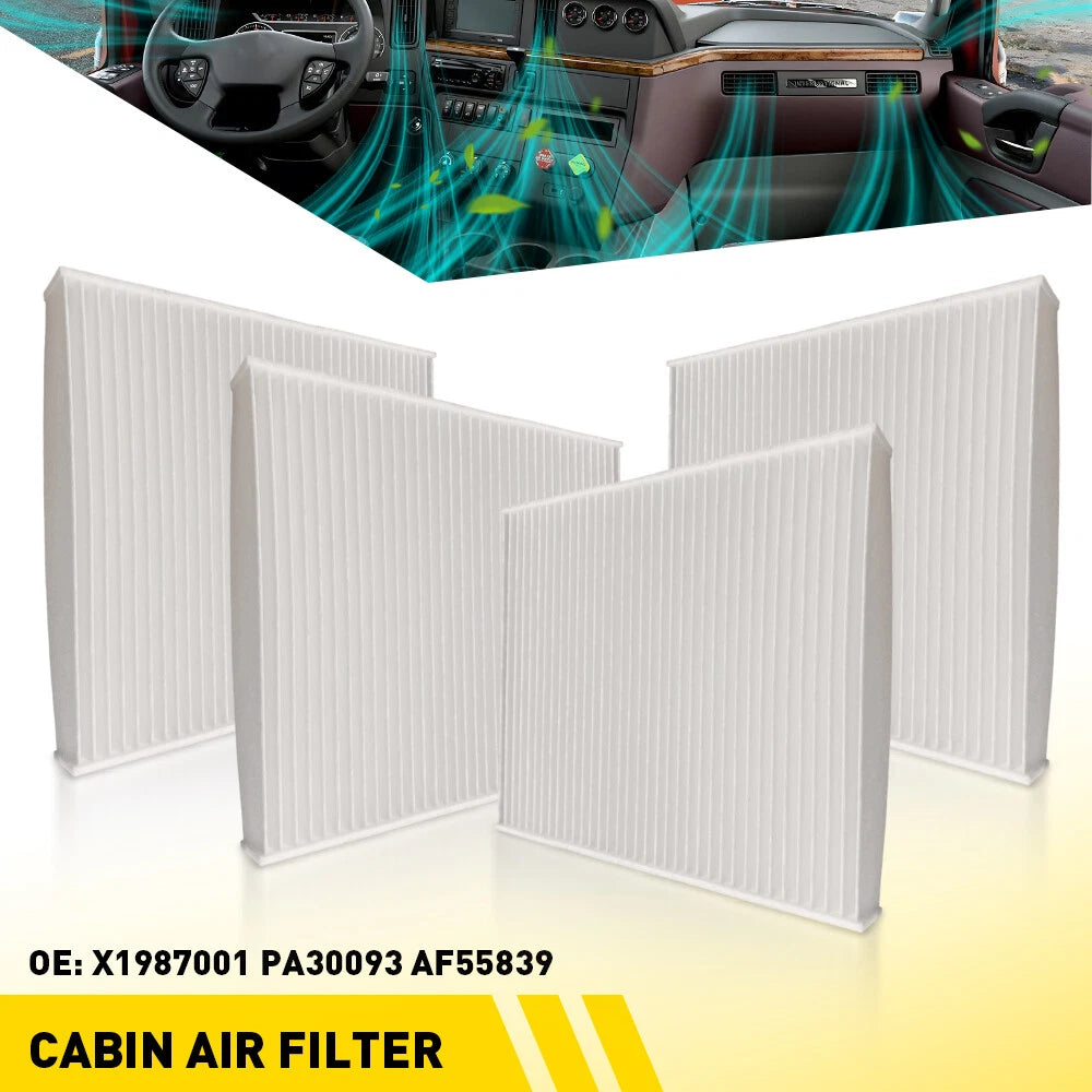 Set of 4 Cabin Air Filters for Kenworth T680 T700 T800 T880 Peterbilt 567 579