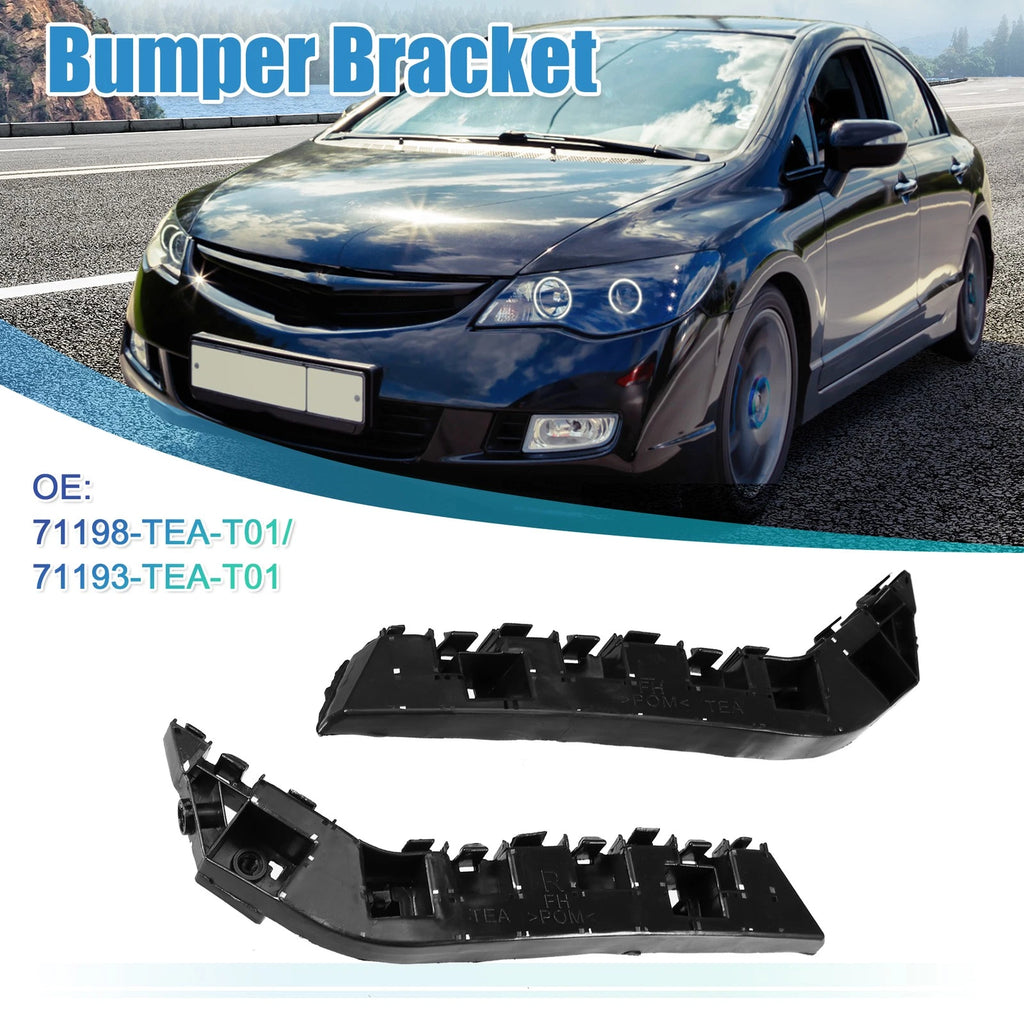 Set of 2 Front Bumper Brackets NO.71198-TEA-T01 for Honda Civic (2017–2021)