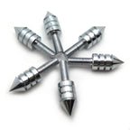 Set of 4 Universal Chrome Motorcycle Spike Bolts for Windscreen, Fairings, License Plate