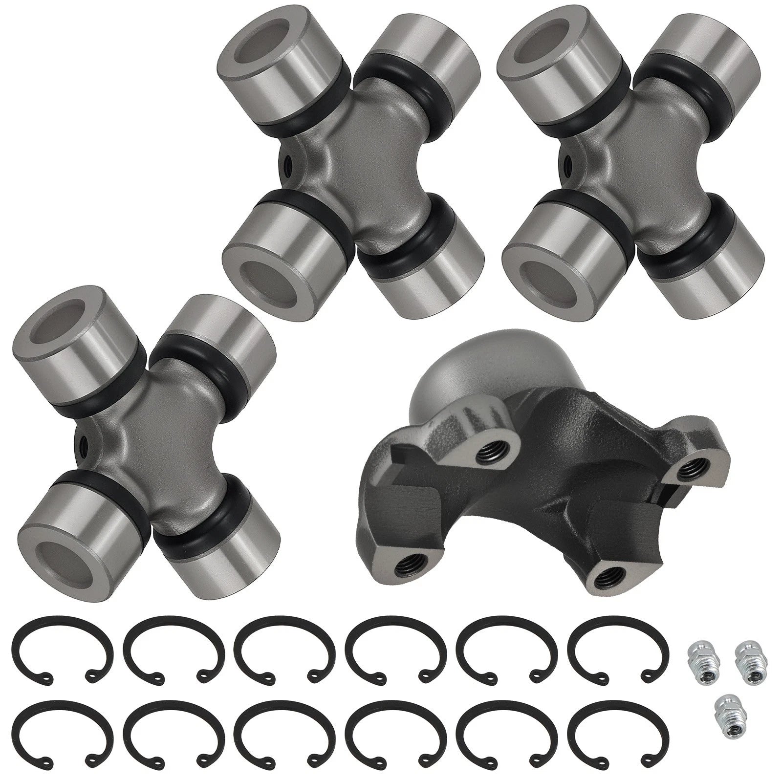 Universal Joints + Socket Yoke for Jeep Wrangler Cherokee XJ TJ (1994–2006) 211355X