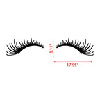 18" Car Eyelashes Decal Sticker Badge for Headlight & Fog Light 2-Pack (Universal)