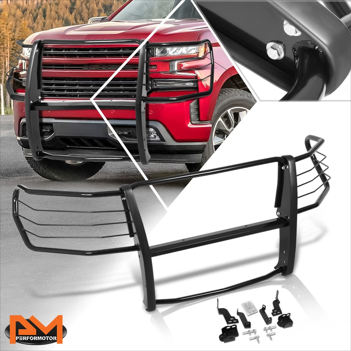 Mild Steel Front Bumper Grille Guard for Silverado 1500 (2019–2020)