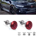 Red Anodized Alloy Bumper Quick Release Fasteners for Honda (2012–2024)