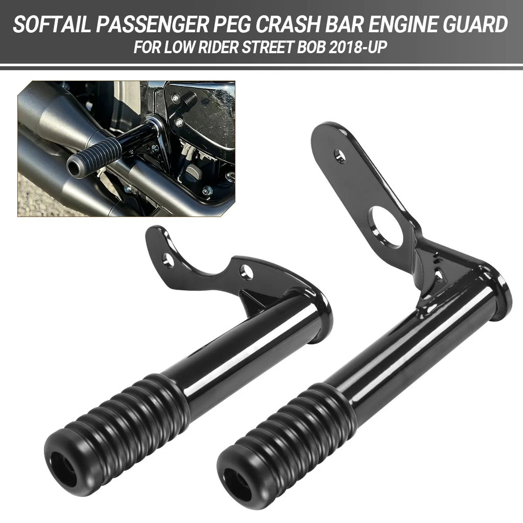 Front Rear Engine Guard Crash Bar for Harley Softail Low Rider (2018–2023)