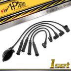 5X Black Spark Plug Ignition Wire Sets for BMW E30 318i (1984–1985)