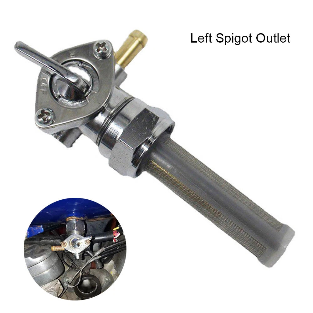 22mm Left Spigot Fuel Valve Petcock Switch for Harley Davidson (1975–1981) 62167-81 62163-75