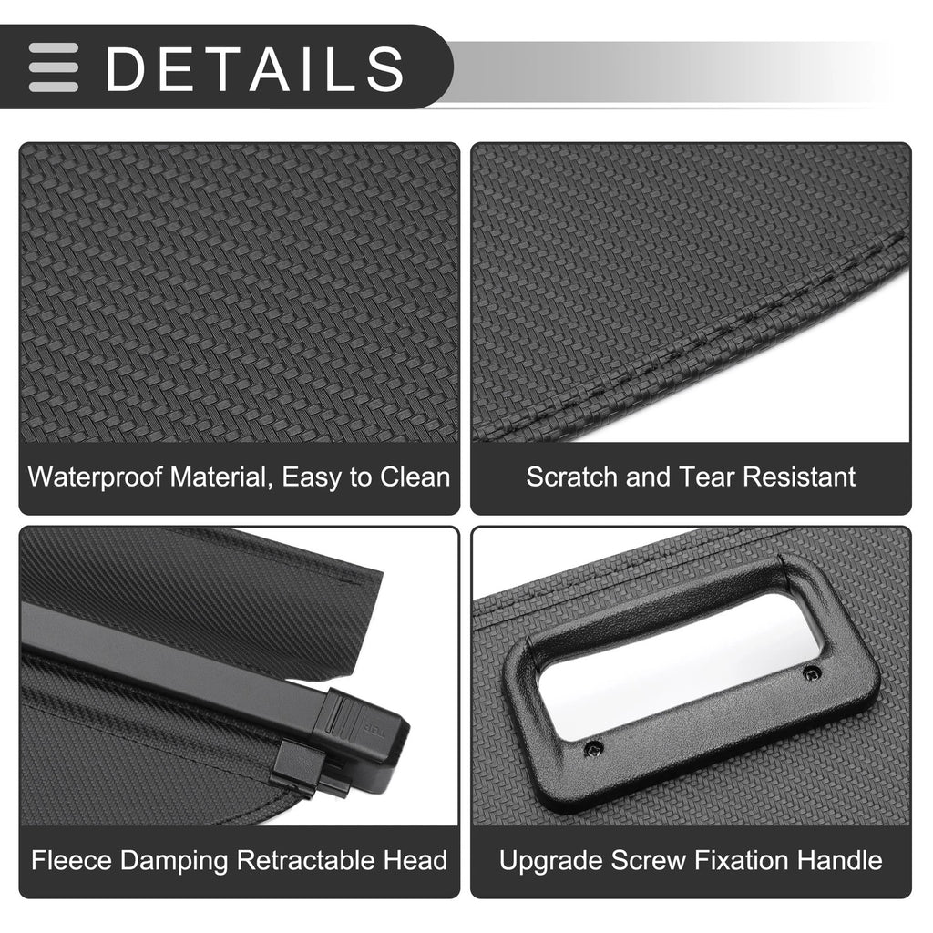 Retractable Cargo Cover for Subaru Forester (2014–2018) Black Carbon Fiber