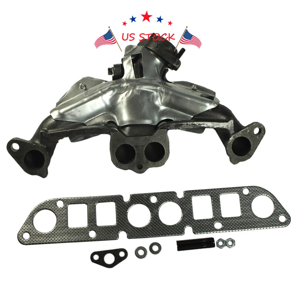 Exhaust Manifold & Gasket Kit for Jeep Cherokee Dakota Wrangler (1997–2006)