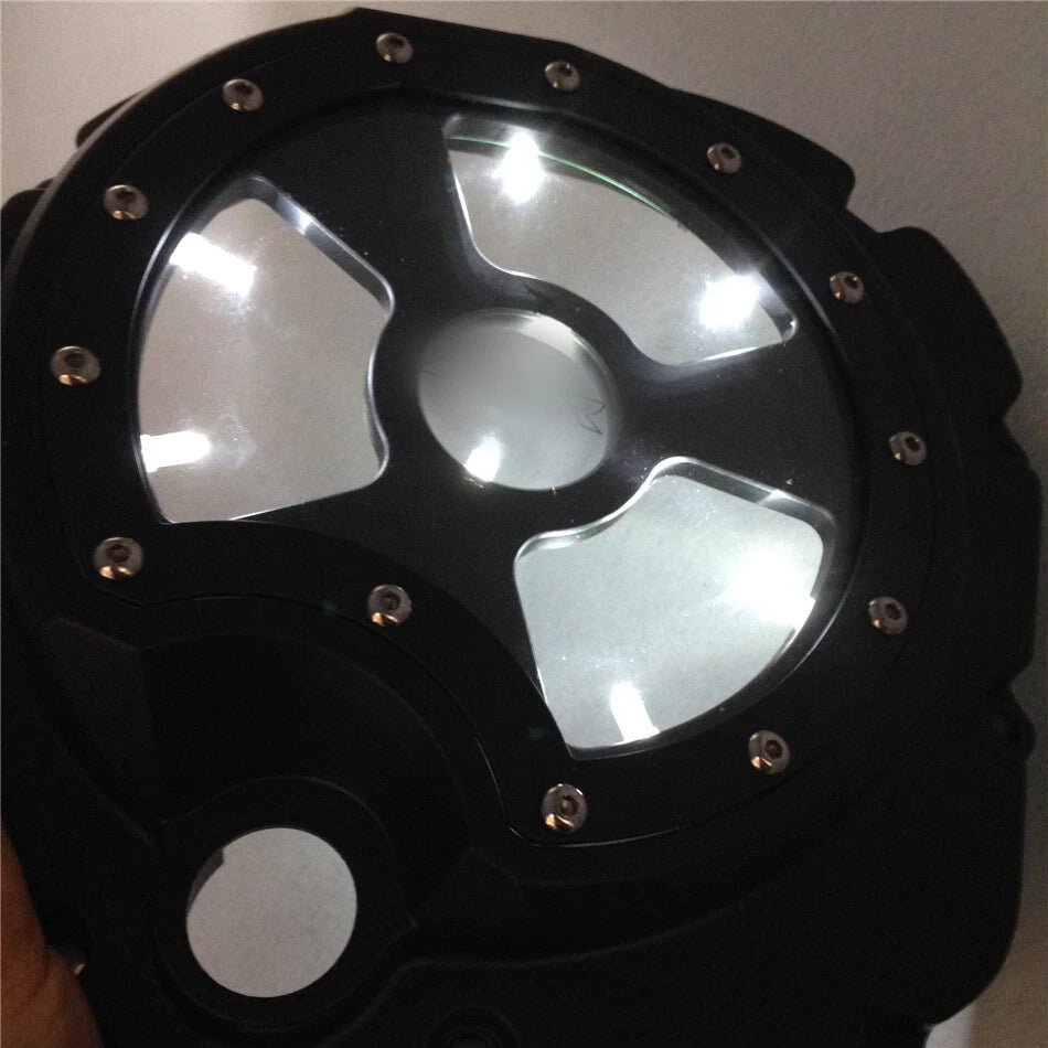 White LED Engine Clutch Cover for Kawasaki ZX14R ZZR1400 (2006–2014)