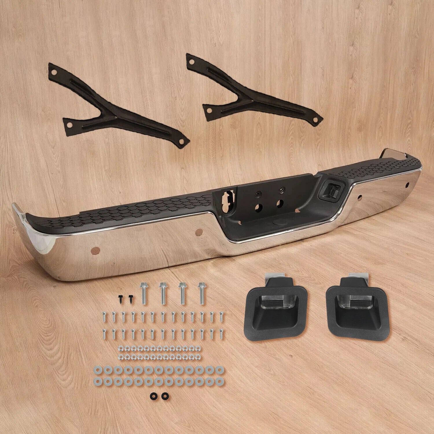 Chrome Rear Bumper for Dodge Ram 1500 (2009–2018), 2500/3500 (2010–2012)