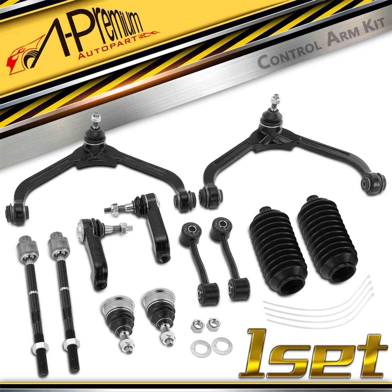 Set of 12 Front Control Arm Sway Bar Links for Jeep Liberty (2002–2004)