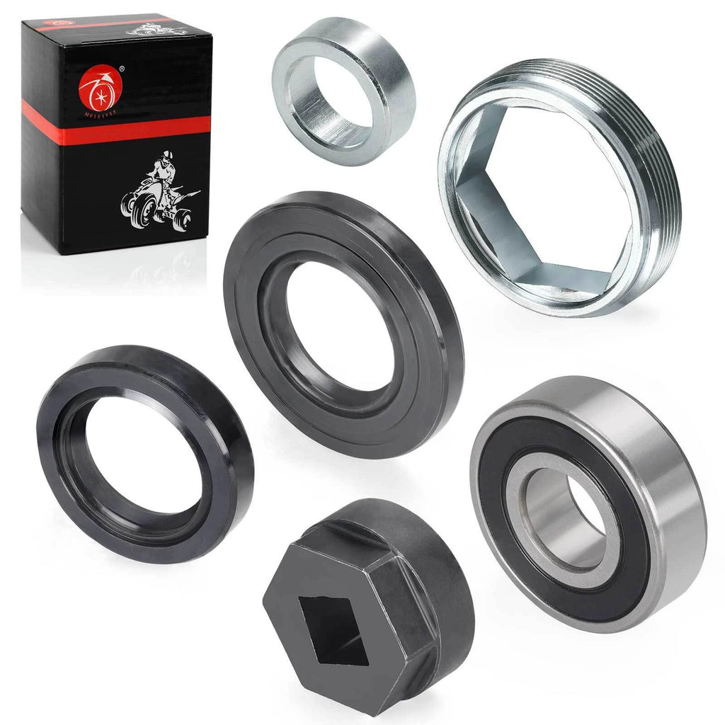2X Steering Stem Bearing Seal Holder Nut for Yamaha Kodiak 400 450 (1993–2000)