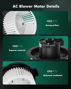 Heater Blower Motor Fan for Ford Super Duty F250 F350 F450 (1999–2007) 700099