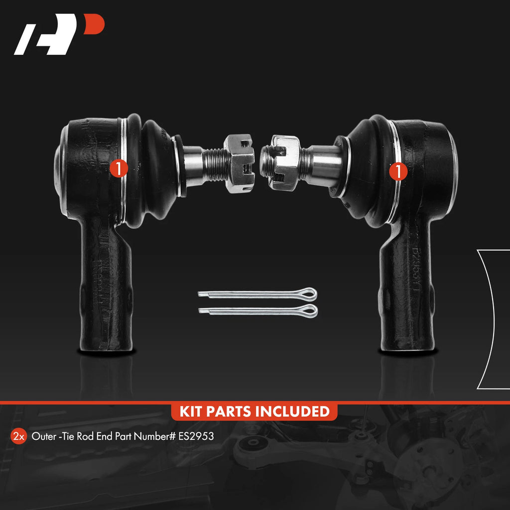 2X Outer Side Tie Rod End for Honda Passport (1994-1997)