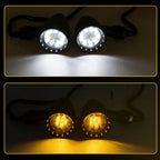 4Pcs LED Bullet Turn Signals DRL Light Chrome for Yamaha Road Star XV 1600 (2000–2008)