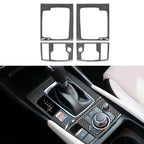 Carbon Fiber Center Control Gear Panel Trim for Mazda 3 Axela (2014–2019)