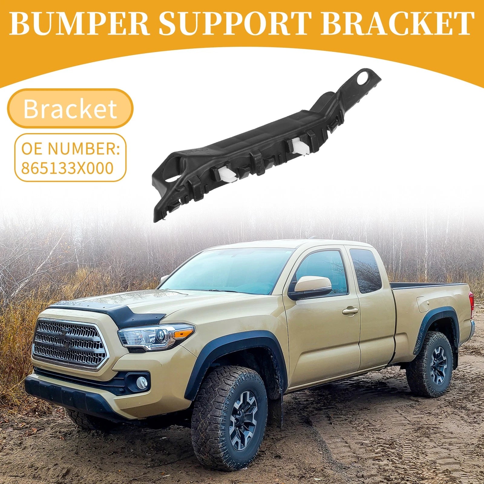 LH Front Bumper Support Bracket for Hyundai Elantra (2011–2016)